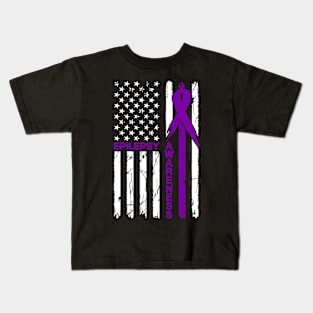 Epilepsy Awareness Epilepsy Flag Kids T-Shirt